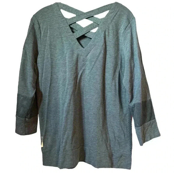 Women's Blue Long Sleeve Top - Picture 2 of 3
